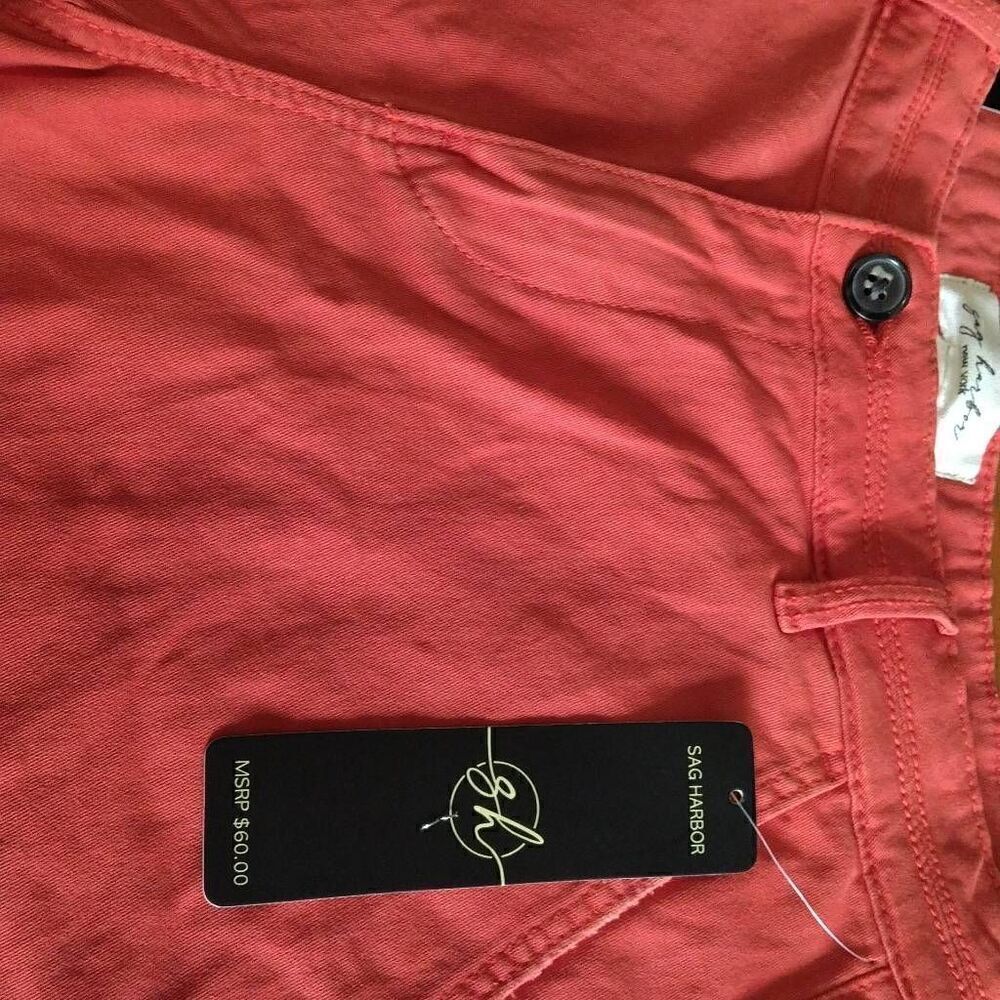 Sag Harbor Shorts, Size 8, Women's,Sweet color, Coral and Faded Red color, NWT
